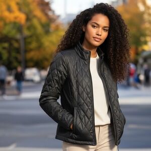 Marmot Black Quilted Lightweight Jacket Women's Small Puffer Coat